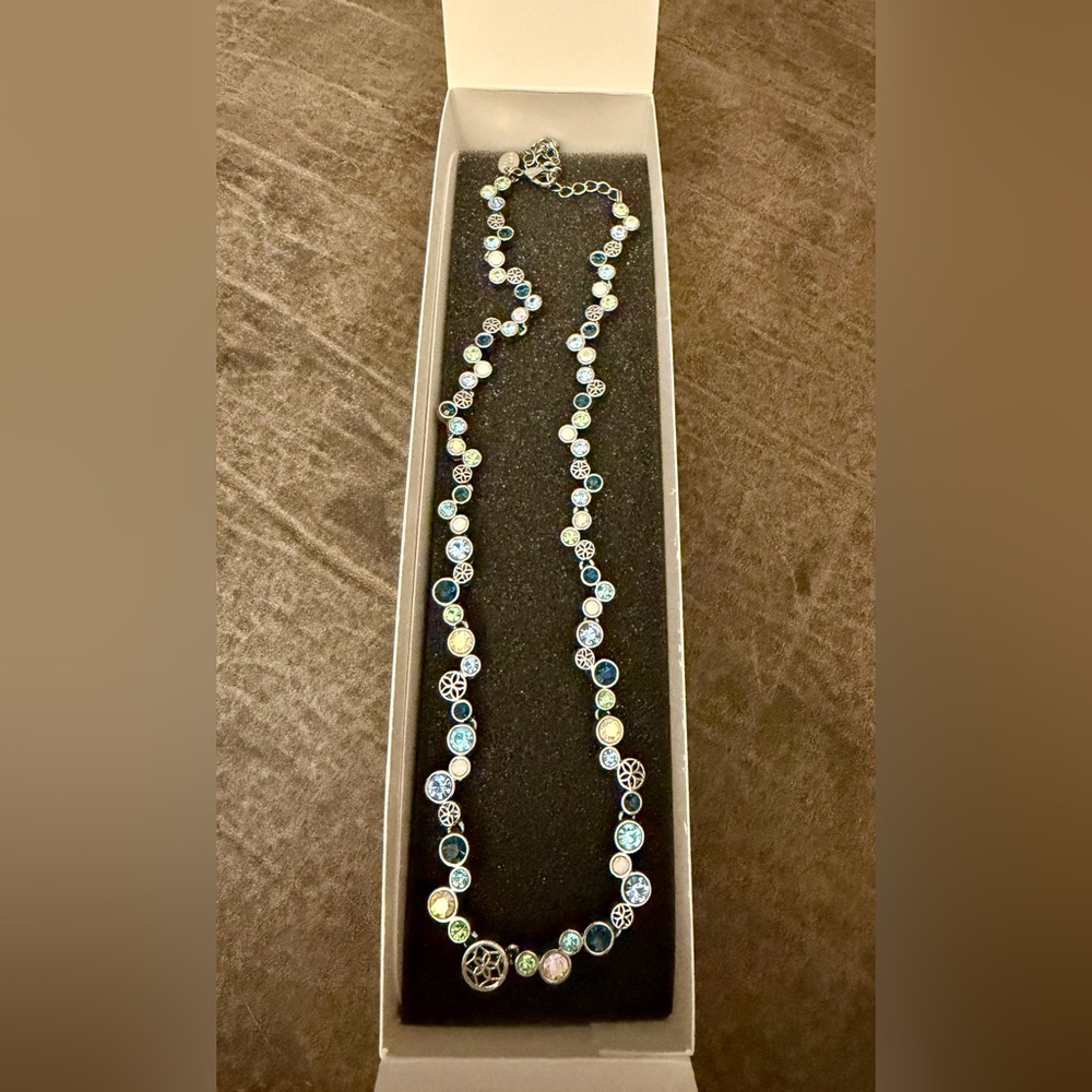 Lia Sophia Elegant Multi-Color Necklace and Earrings